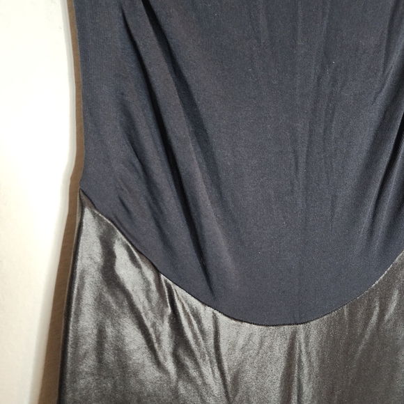 Spanx Mama Maternity Black Faux Leather Leggings Size 1X Vegan Leather Stretchy - Picture 4 of 16